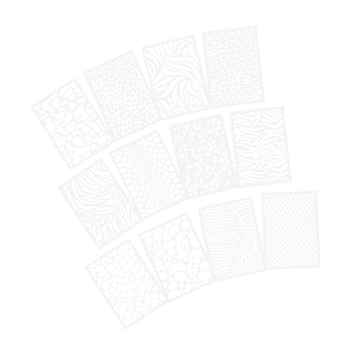 GARIOUANS 12 Stück Teiliges Leopardenmuster Schablonen aus Robustem Pet Wiederverwendbare DIY Wandmalerei Vorlagen für Textilgestaltung Basteln Scrapbooking und Heimdekoration GARIOUANS 12 Stück Teiliges Leopardenmuster Schablonen aus Robustem Pet Wiederverwendbare DIY Wandmalerei Vorlagen für Textilgestaltung Basteln Scrapbooking und Heimdekoration von GARIOUANS