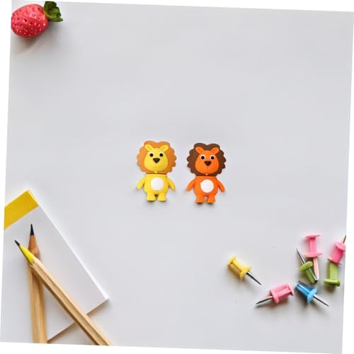 GARIOUANS 12 Stück Teiliges Löwen radiergummis für Tiere Abnehmbar und Spielerisch Kreative Schulradierer als Mitgebsel für Jungen und Mädchen und Langlebig für Schulanfang Zufällige Farbe von GARIOUANS