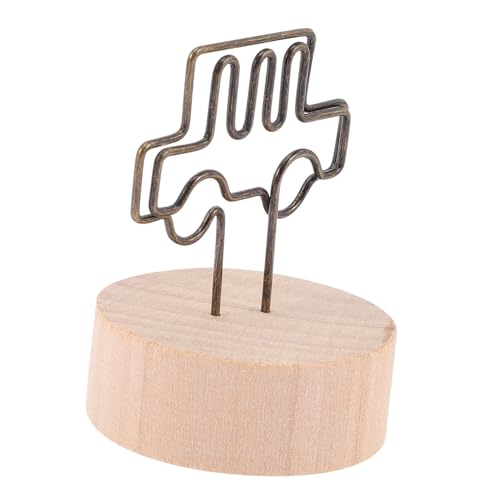 GARIOUANS 12 Stück Teiliges Memo Clip aus Holz und Kreative Fotohalter und Platzkartenhalter Stabile Drahtklammerhalter für Hochzeit Party Büro und Wohnkultur von GARIOUANS