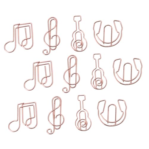 GARIOUANS 12 Stück Teiliges Metall Büroklammern Musiknoten Design Kreative Lesezeichen Stabile Papierklammern Vielseitig für Büro Schule Dokumentenorganisation GARIOUANS 12 Stück Teiliges Metall Büroklammern Musiknoten Design Kreative Lesezeichen Stabile Papierklammern Vielseitig für Büro Schule Dokumentenorganisation von GARIOUANS
