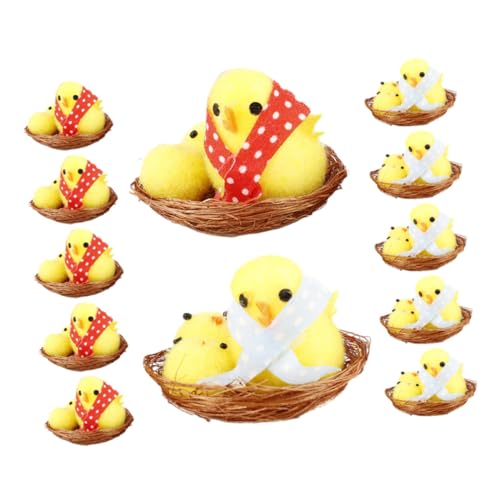GARIOUANS 12 Stück Teiliges Mini Ostern Küken DIY Ostern Dekoration Niedliche Küken Figuren für Bastelprojekte Partys und GARIOUANS 12 Stück Teiliges Mini Ostern Küken DIY Ostern Dekoration Niedliche Küken Figuren für Bastelprojekte Partys und von GARIOUANS