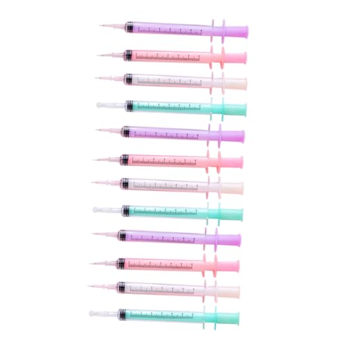 GARIOUANS 12 Stück Teiliges Schwarze Gel Tinten Kugelschreiber Spritzenform Langlebig mit Glatter Schreibspitze für Schule Büro und Kreative Notizen GARIOUANS 12 Stück Teiliges Schwarze Gel Tinten Kugelschreiber Spritzenform Langlebig mit Glatter Schreibspitze für Schule Büro und Kreative Notizen von GARIOUANS