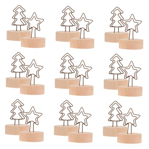 GARIOUANS 12 Stück Teiliges Weihnachten Notizhalter aus Holz und Metall Stern und Weihnachtsbaumform Stabile Memo Clips Tischkartenhalter für Festliche Dekoration und Fotopräsentation GARIOUANS 12 Stück Teiliges Weihnachten Notizhalter aus Holz und Metall Stern und Weihnachtsbaumform Stabile Memo Clips Tischkartenhalter für Festliche Dekoration und Fotopräsentation von GARIOUANS