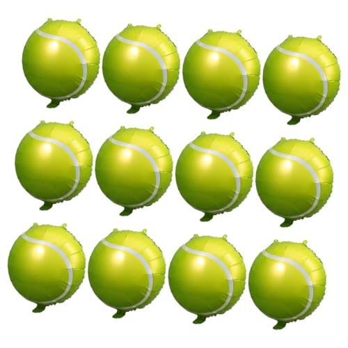 GARIOUANS 12 Stück Tennisball Luftballons Sportliche Deko für Geburtstagsfeiern Helium Geeignet für Tennis Themenfeiern Langlebig und Vielseitig Einsetzbar GARIOUANS 12 Stück Tennisball Luftballons Sportliche Deko für Geburtstagsfeiern Helium Geeignet für Tennis Themenfeiern Langlebig und Vielseitig Einsetzbar von GARIOUANS