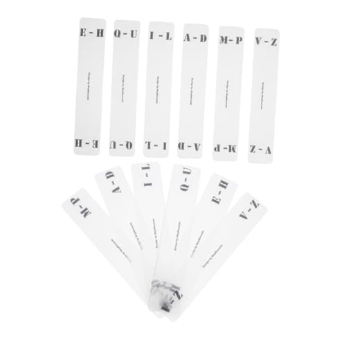 GARIOUANS 12 Stück Transparente Acryl Trennkarten für Schallplatten Organizer Horizontal und Vertikal für Regale Schränke und Aufbewahrung von Vinyl Sammlungen von GARIOUANS