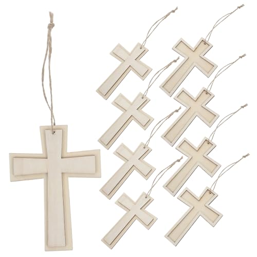 GARIOUANS 12 Stück Unlackierte Holzkreuze zum Basteln Diy Holzanhänger für Projekte Dekorieren für Schule und Zuhause Vielseitige Ornamente für Bastelliebhaber GARIOUANS 12 Stück Unlackierte Holzkreuze zum Basteln Diy Holzanhänger für Projekte Dekorieren für Schule und Zuhause Vielseitige Ornamente für Bastelliebhaber von GARIOUANS