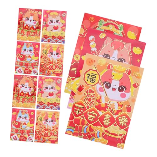 GARIOUANS 120 Stück Rote Umschläge Pferdejahr Hongbao Umschläge aus Robustem Traditionelle Geldgeschenke für Frühlingsfest Hochzeit Geburtstag Vielseitig für Familie und Freunde GARIOUANS 120 Stück Rote Umschläge Pferdejahr Hongbao Umschläge aus Robustem Traditionelle Geldgeschenke für Frühlingsfest Hochzeit Geburtstag Vielseitig für Familie und Freunde von GARIOUANS