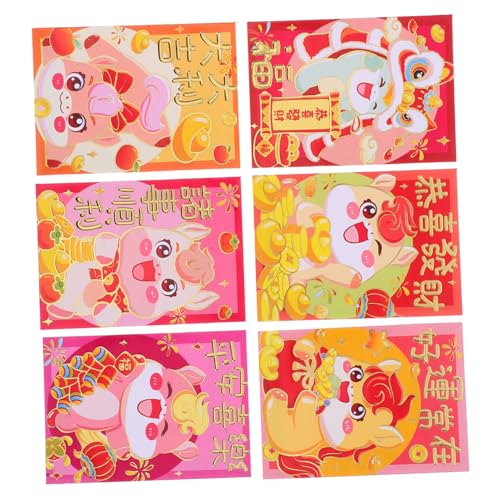 GARIOUANS 120 Stück Teiliges Chinesische Rote Umschläge mit Cartoon Pferd Motiv für Frühlingsfest Hochzeit Traditionelle Langlebige Papier Hongbao für Geldgeschenke und Festliche Anlässe GARIOUANS 120 Stück Teiliges Chinesische Rote Umschläge mit Cartoon Pferd Motiv für Frühlingsfest Hochzeit Traditionelle Langlebige Papier Hongbao für Geldgeschenke und Festliche Anlässe von GARIOUANS