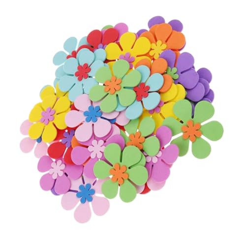 GARIOUANS 120 Stück Teiliges DIY Schaumstoff Blumen Bunte Dekorative Blumen für Basteln und Raumdekoration Große Blüten für Kindergarten und Grundschule Langlebig und Sicher GARIOUANS 120 Stück Teiliges DIY Schaumstoff Blumen Bunte Dekorative Blumen für Basteln und Raumdekoration Große Blüten für Kindergarten und Grundschule Langlebig und Sicher von GARIOUANS