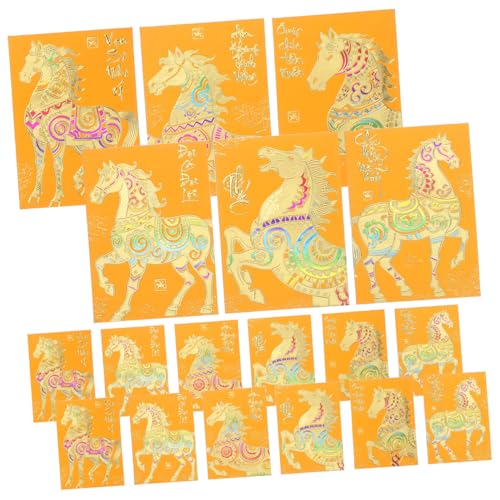 GARIOUANS 120 Stück Vietnamesische Neujahr Umschläge Gelbe Kleine Geldumschläge mit Pferdemuster Papiermaterial Traditionelle Frühlingsfest Dekoration Kulturelle Sammlerobjekte GARIOUANS 120 Stück Vietnamesische Neujahr Umschläge Gelbe Kleine Geldumschläge mit Pferdemuster Papiermaterial Traditionelle Frühlingsfest Dekoration Kulturelle Sammlerobjekte von GARIOUANS