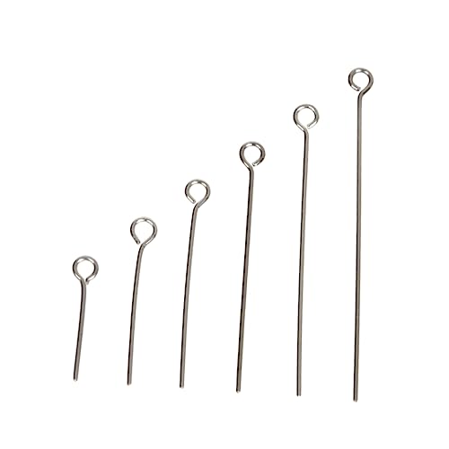 GARIOUANS 1200 Stück Schmucknadeln mit Offenem Öhr Verschiedene für DIY Bastelprojekte für Armbänder und Ohrringe Langlebig und Rostfrei von GARIOUANS