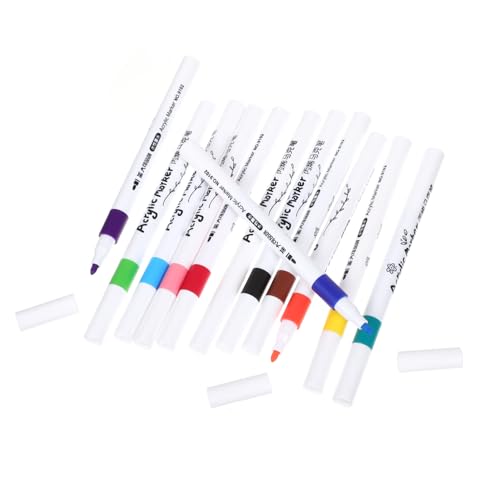 GARIOUANS 12Stücke Malstifte für Wasserfeste Marker Farben für Bastelprojekte DIY Mehr Ergonomisches Design für Bequemes GARIOUANS 12Stücke Malstifte für Wasserfeste Marker Farben für Bastelprojekte DIY Mehr Ergonomisches Design für Bequemes von GARIOUANS