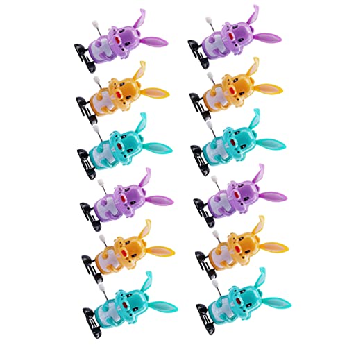 GARIOUANS 12stücke Aufziehbare Bunny Spielzeuge Farbenfrohe Lustige Osterhasen Für Mitgebsel Für Ostern Und Partys Leicht Zu Bedienen Ohne Batterien GARIOUANS 12stücke Aufziehbare Bunny Spielzeuge Farbenfrohe Lustige Osterhasen Für Mitgebsel Für Ostern Und Partys Leicht Zu Bedienen Ohne Batterien von GARIOUANS