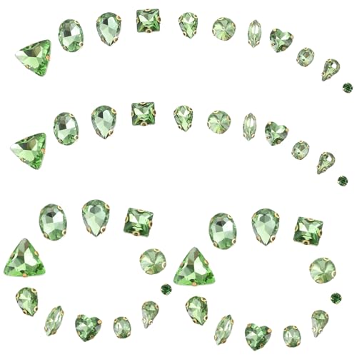 GARIOUANS 130 Stück Teiliges DIY Klaue Strasssteine Handgenähte Glitzersteine für Kleidung und Taschen Einfache Designs Hellgrün Funkelnde Dekoration für Basteln und Mode GARIOUANS 130 Stück Teiliges DIY Klaue Strasssteine Handgenähte Glitzersteine für Kleidung und Taschen Einfache Designs Hellgrün Funkelnde Dekoration für Basteln und Mode von GARIOUANS
