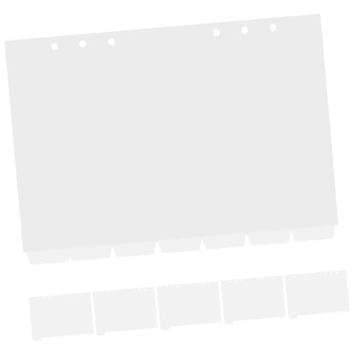 GARIOUANS 14 Stück Ringbuch Trennblätter Teilig Bunte PVC Registerkarten für Notizbücher für Berichte Präsentationen und Journale zur Effektiven Dokumentenorganisation von GARIOUANS