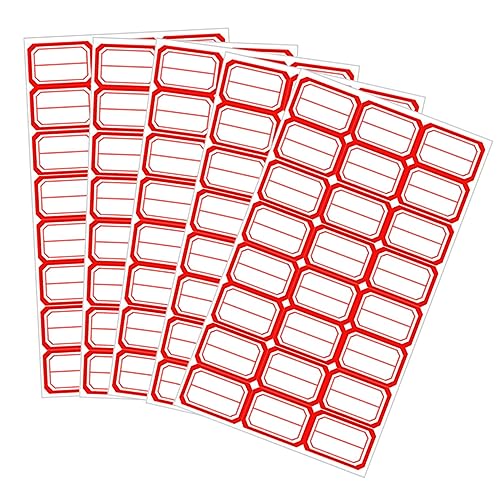 GARIOUANS 140 Blatt Handschriftliche Wasserdichte Etiketten Selbstklebende Preisaufkleber für Büro Zuhause Tragbare Sticker für Einfache Beschriftungen und Organisation von GARIOUANS