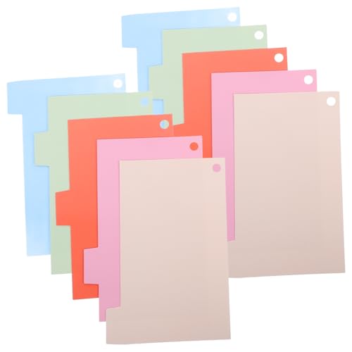 GARIOUANS 15 Blatt Teiliges Indexkarten Farbigen Register trennblättern Praktische Beschriftungstabs zum Klassifizieren und Sortieren von Notizbüchern Memo Pads und Schreibblöcken von GARIOUANS