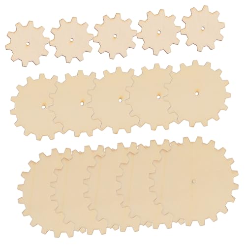 GARIOUANS 15 Stk. Teiliges DIY Holzräder aus Naturbelassenem Holz zum Bemalen und Basteln Pädagogisches Lernspielzeug für Kreative Handwerksprojekte und Raumdekoration GARIOUANS 15 Stk. Teiliges DIY Holzräder aus Naturbelassenem Holz zum Bemalen und Basteln Pädagogisches Lernspielzeug für Kreative Handwerksprojekte und Raumdekoration von GARIOUANS