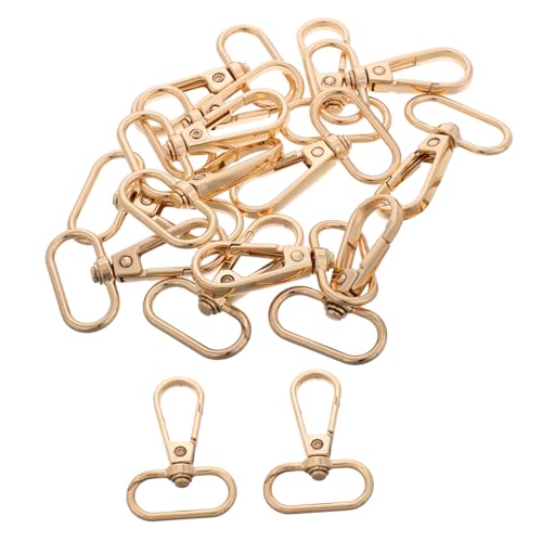 GARIOUANS 15 Stück Robuste, Drehbare Karabinerverschlüsse Für Haustierleinen, Handtaschen, Schlüsselanhänger, Karabinerhaken Aus Zinklegierung, Trigger-clips Für Schlüsselbund, von GARIOUANS