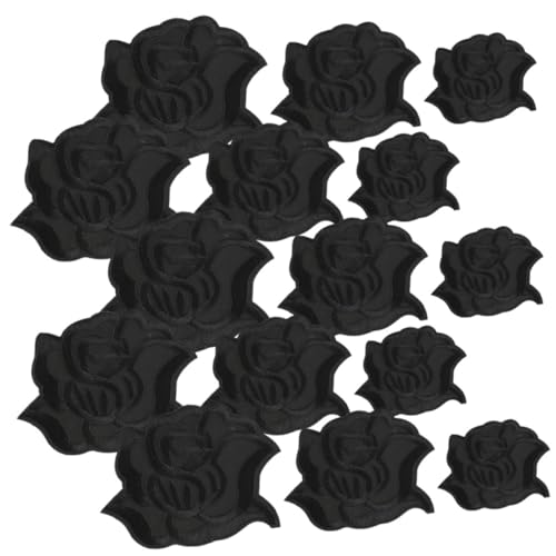 GARIOUANS 15 Stück Teiliges Bestickte Blumen Patches zum Aufbügeln Dekorative Farbige Applikationen für Jeans Hemden Hüte und Blusen Vielseitige Reparatur und DIY Dekoration für Kleidung von GARIOUANS