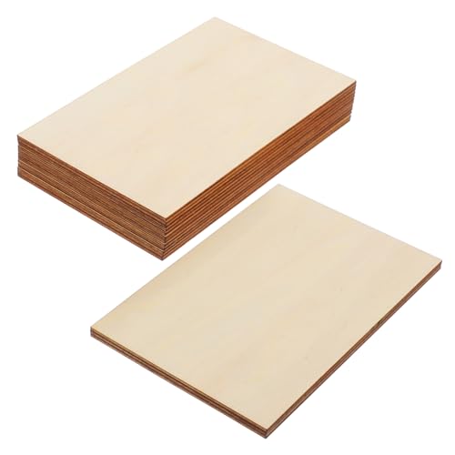GARIOUANS 15 Stück Teiliges Rechteckige Unbehandelte Holzplatten aus Langlebigem Lindenholz für DIY Bastelprojekte Vielseitig Einsetzbar für Kunst Dekoration Familie und GARIOUANS 15 Stück Teiliges Rechteckige Unbehandelte Holzplatten aus Langlebigem Lindenholz für DIY Bastelprojekte Vielseitig Einsetzbar für Kunst Dekoration Familie und von GARIOUANS