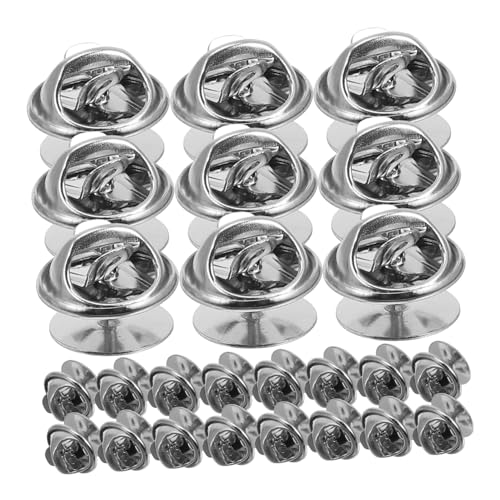 GARIOUANS 150 Sätze Schmetterling Pin Kupplungen Nickel Rückseiten für Anstecknadeln Broschen Namensschilder DIY Schmuck Zubehör Sichere Verschlussclips GARIOUANS 150 Sätze Schmetterling Pin Kupplungen Nickel Rückseiten für Anstecknadeln Broschen Namensschilder DIY Schmuck Zubehör Sichere Verschlussclips von GARIOUANS