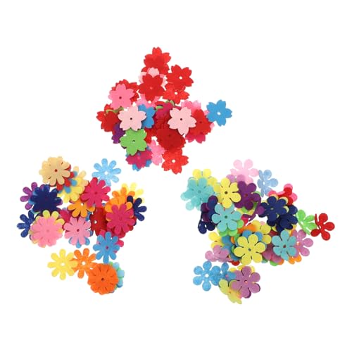 GARIOUANS 150 Stück DIY Handwerk Blumen Applikationen Blütenblätter Kirschblüten Blütenblätter Hochwertige Stoffblumen Patches für Kleidung Bastelprojekte und Dekoration von GARIOUANS