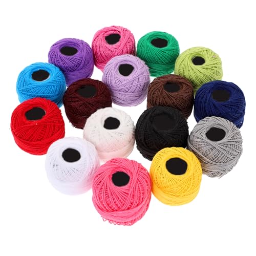 GARIOUANS 16 Rollen Teiliges Stickgarn Set für Kreuzstich Bunte Baumwollfäden pro für DIY Projekte und Kreative Handarbeiten Freunden und Familie Besondere zu Schaffen Zufällige Farbe von GARIOUANS