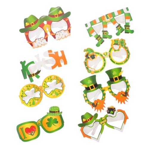 GARIOUANS 16 Stück Teiliges Papierbrillen für Patrick's Day Shamrock Dekorationsbrillen Foto Requisiten für Partys für Freunde GARIOUANS 16 Stück Teiliges Papierbrillen für Patrick's Day Shamrock Dekorationsbrillen Foto Requisiten für Partys für Freunde von GARIOUANS