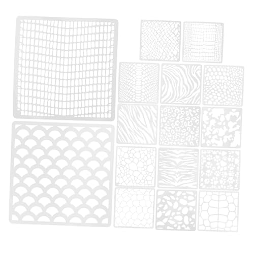 GARIOUANS 16 Stück Teiliges Tierhaut Muster Schablonen Pet Vielseitige Malschablonen für DIY Scrapbooking Wanddekoration Stoffmalerei und Bastelprojekte Wiederverwendbar und Robust von GARIOUANS
