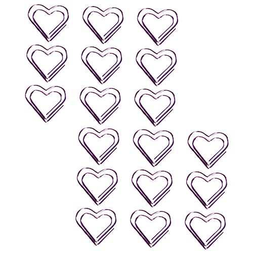 GARIOUANS 18 Stück Kreative Metallpapierclips Herzform Dekorative Büroklammern für Diy Fotoalben und Karten für Büro und Schule GARIOUANS 18 Stück Kreative Metallpapierclips Herzform Dekorative Büroklammern für Diy Fotoalben und Karten für Büro und Schule von GARIOUANS