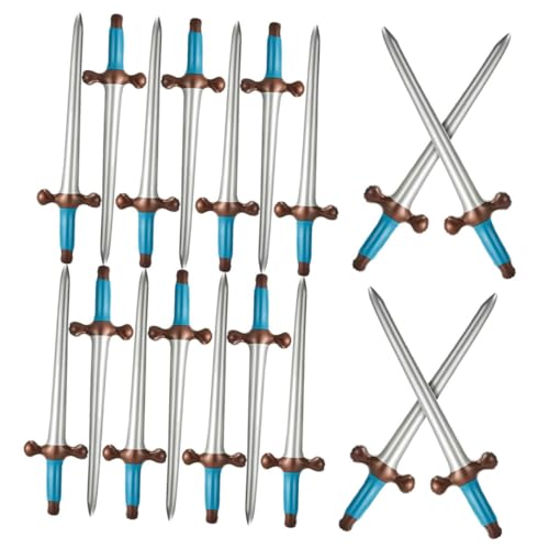 GARIOUANS 18 Stück Teiliges Aufblasbares Piratenschwert Lange Lustige Piratenkostüm accessoires Piratenparty Robustes für Karneval Halloween und Cosplay von GARIOUANS