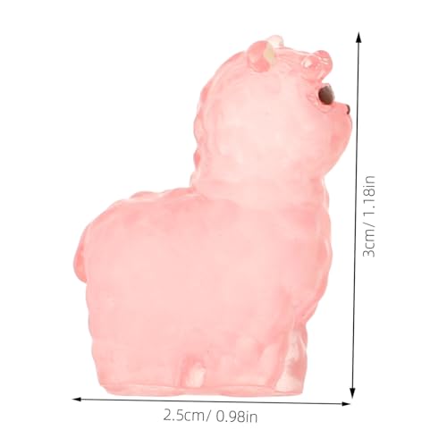 GARIOUANS 18 Stück Teiliges Leuchtende Lama Miniaturen aus Robustem Harz Bunte Sonnenbrillen Detailreiche Figuren für DIY deko Garten Aquarium Auto Tischdekoration von GARIOUANS