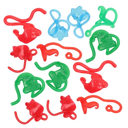 GARIOUANS 18 Stück Teiliges Weihnachts Flexibles TPR Fidget Toy für Stressabbau Klebrig Dehnbar Lustige Party-gastgeschenke Geeignet für Erwachsene von GARIOUANS