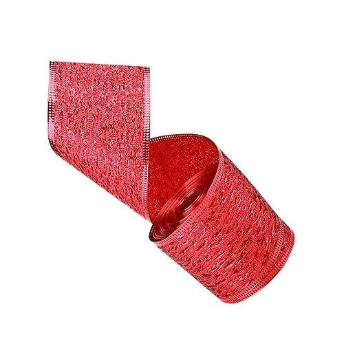 GARIOUANS 1Rolle Weihnachtliches Dekoband Breit Dekorative Geschenkverpackung für Weihnachtsgeschenke DIY und Bastelprojekte Langlebig und Festlich GARIOUANS 1Rolle Weihnachtliches Dekoband Breit Dekorative Geschenkverpackung für Weihnachtsgeschenke DIY und Bastelprojekte Langlebig und Festlich von GARIOUANS