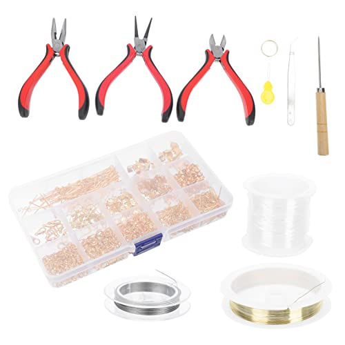 GARIOUANS 1Satz DIY Armbänder mit Schmuckwerkzeugen Teile Bastelmaterial für Schmuckherstellung Zangen und Nadeln DIY Projekte und GARIOUANS 1Satz DIY Armbänder mit Schmuckwerkzeugen Teile Bastelmaterial für Schmuckherstellung Zangen und Nadeln DIY Projekte und von GARIOUANS