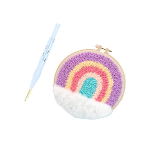 GARIOUANS 1Satz DIY Stickerei für Anfänger mit Runder Stickbasis Regenbogen Stil Schere und Faden für Kinderhandwerk und Kreative Projekte GARIOUANS 1Satz DIY Stickerei für Anfänger mit Runder Stickbasis Regenbogen Stil Schere und Faden für Kinderhandwerk und Kreative Projekte von GARIOUANS