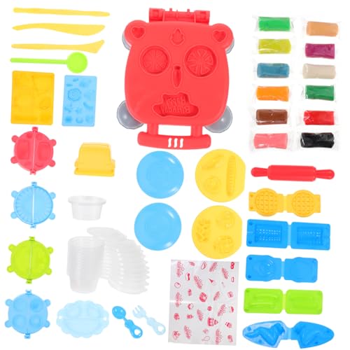 GARIOUANS 1Satz Handgemachtes Tonspielzeug Teiliges DIY Hamburger Maker für Modellierwerkzeuge Kreativität und Hand Auge Koordination mit Farbigem Knetmaterial von GARIOUANS