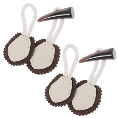 GARIOUANS 2 Paare Vintage PU Knebelknöpfe im Resin Horn Toggle Buttons für Mäntel Jacken und Handwerksprojekte Stilvolle Verschlüsse für Bekleidungsaccessoires und Diy Projekte GARIOUANS 2 Paare Vintage PU Knebelknöpfe im Resin Horn Toggle Buttons für Mäntel Jacken und Handwerksprojekte Stilvolle Verschlüsse für Bekleidungsaccessoires und Diy Projekte von GARIOUANS