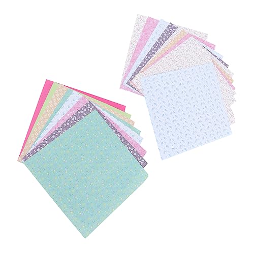 GARIOUANS 2 Packungen Origami Papier Pakete mit Blättern Einseitig Bedrucktem Faltpapier Blumenmuster für Kreative Bastelprojekte für Erwachsene Fördert die Fingerfertigkeit und Spaß Beim von GARIOUANS