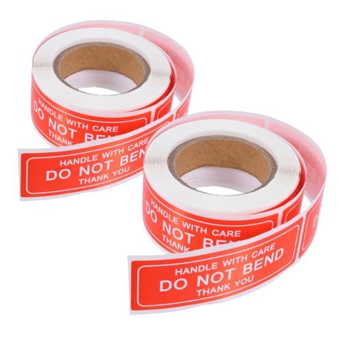 GARIOUANS 2 Rollen Fragile Versandaufkleber Je Hochklebend Verpackungsetiketten Handle With Care Warnhinweise für Sichere Paketversand GARIOUANS 2 Rollen Fragile Versandaufkleber Je Hochklebend Verpackungsetiketten Handle With Care Warnhinweise für Sichere Paketversand von GARIOUANS