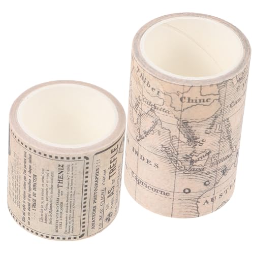 GARIOUANS 2 Rollen Klebeband Dekoratives DIY Tape für Scrapbooking Handbuch und Partydekoration Selbstklebend Flexibel und Praktisch von GARIOUANS