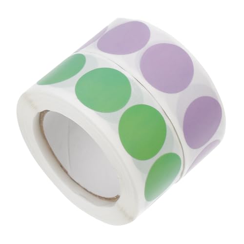 GARIOUANS 2 Rollen Selbstklebende Farbige Kleine Runde Markierungspunkte Aufkleber Praktische Dot Mark Sticker für Vielseitige Klassifizierung im Büro und Haushalt Grün und Violett GARIOUANS 2 Rollen Selbstklebende Farbige Kleine Runde Markierungspunkte Aufkleber Praktische Dot Mark Sticker für Vielseitige Klassifizierung im Büro und Haushalt Grün und Violett von GARIOUANS