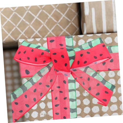 GARIOUANS 2 Rollen Wassermelonen Drahtrandband Breit À Yards Geschenkband für Shower Vielseitig für DIY Schleifen Kränze und Sommerdeko Formstabil für Bastelprojekte GARIOUANS 2 Rollen Wassermelonen Drahtrandband Breit À Yards Geschenkband für Shower Vielseitig für DIY Schleifen Kränze und Sommerdeko Formstabil für Bastelprojekte von GARIOUANS