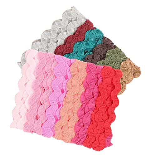 GARIOUANS 2 Rollen Wellenband Farbige Borte mit Gewelltem Rand Dekoratives Geschenkband für DIY Kleidung Vorhang und Hochzeitsdekoration Vielseitiges Bastelzubehör GARIOUANS 2 Rollen Wellenband Farbige Borte mit Gewelltem Rand Dekoratives Geschenkband für DIY Kleidung Vorhang und Hochzeitsdekoration Vielseitiges Bastelzubehör von GARIOUANS