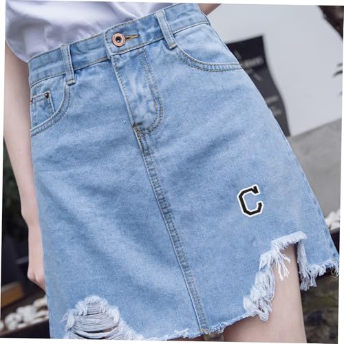 GARIOUANS 2 Sätze Buchstaben Aufnäher zum Aufbügeln Gestickte Reparatur patches für Kleidung Praktische Dekorative Textil flicken Mehrfarbig DIY für Jacken Rucksäcke und Hosen von GARIOUANS