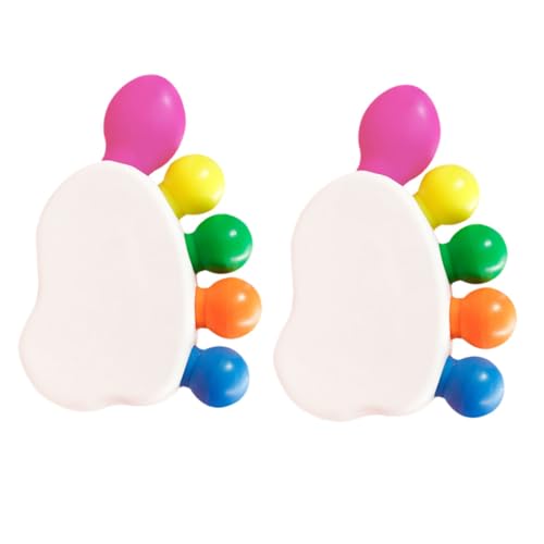 GARIOUANS 2 Sätze Fußzehenförmige Textmarker Bunte Mild Color Highlighter Stifte Für Schüler Kreative Fußform Marker Pens GARIOUANS 2 Sätze Fußzehenförmige Textmarker Bunte Mild Color Highlighter Stifte Für Schüler Kreative Fußform Marker Pens von GARIOUANS