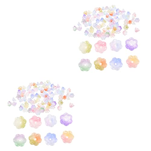GARIOUANS 2 Sätze Glasblumenperlen Für Diy Armband Und Schmuckherstellung Bunte Blumenperlen Handgefertigte Bastelperlen Für Und Dekorationen 100 Stück * 2 GARIOUANS 2 Sätze Glasblumenperlen Für Diy Armband Und Schmuckherstellung Bunte Blumenperlen Handgefertigte Bastelperlen Für Und Dekorationen 100 Stück * 2 von GARIOUANS