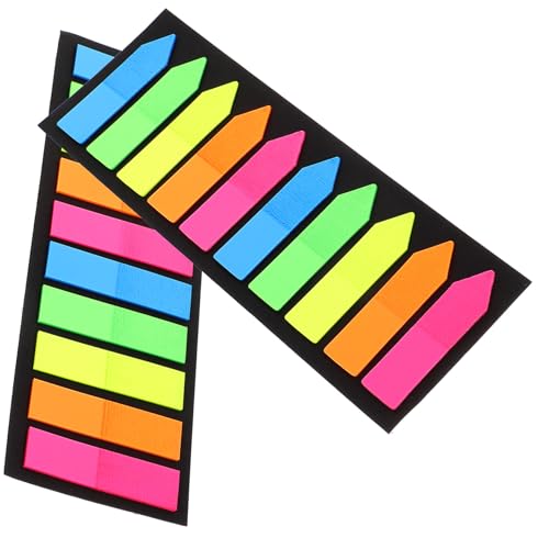 GARIOUANS 2 Sätze Pet Haftstreifen Fluoreszierende Spitze Index Tabs Selbstklebende Seitenmarker für Bücher Notizen Büro Schule Farbige Markierung und Annotation GARIOUANS 2 Sätze Pet Haftstreifen Fluoreszierende Spitze Index Tabs Selbstklebende Seitenmarker für Bücher Notizen Büro Schule Farbige Markierung und Annotation von GARIOUANS