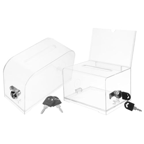 GARIOUANS 2 Sätze Tragbare Kartenbox für Visitenkarten und Spielkarten Abschließbare Organizer Box für Büro und Events für Outdoor und Partys GARIOUANS 2 Sätze Tragbare Kartenbox für Visitenkarten und Spielkarten Abschließbare Organizer Box für Büro und Events für Outdoor und Partys von GARIOUANS